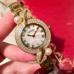 Swiss Quality Cartier Sapphire glass Yellow Gold Watch 33mm